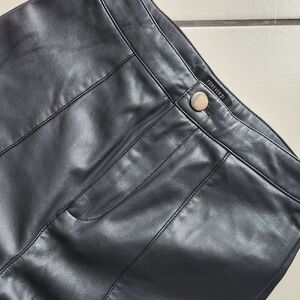 Forever 21 Faux Leather Pants - Black